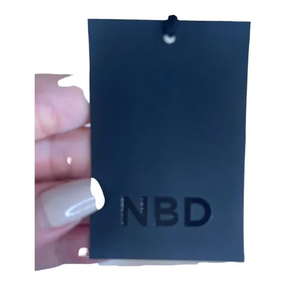 NWT NBD Brave Wrap Blazer Dress Lace Up Side White Size Medium